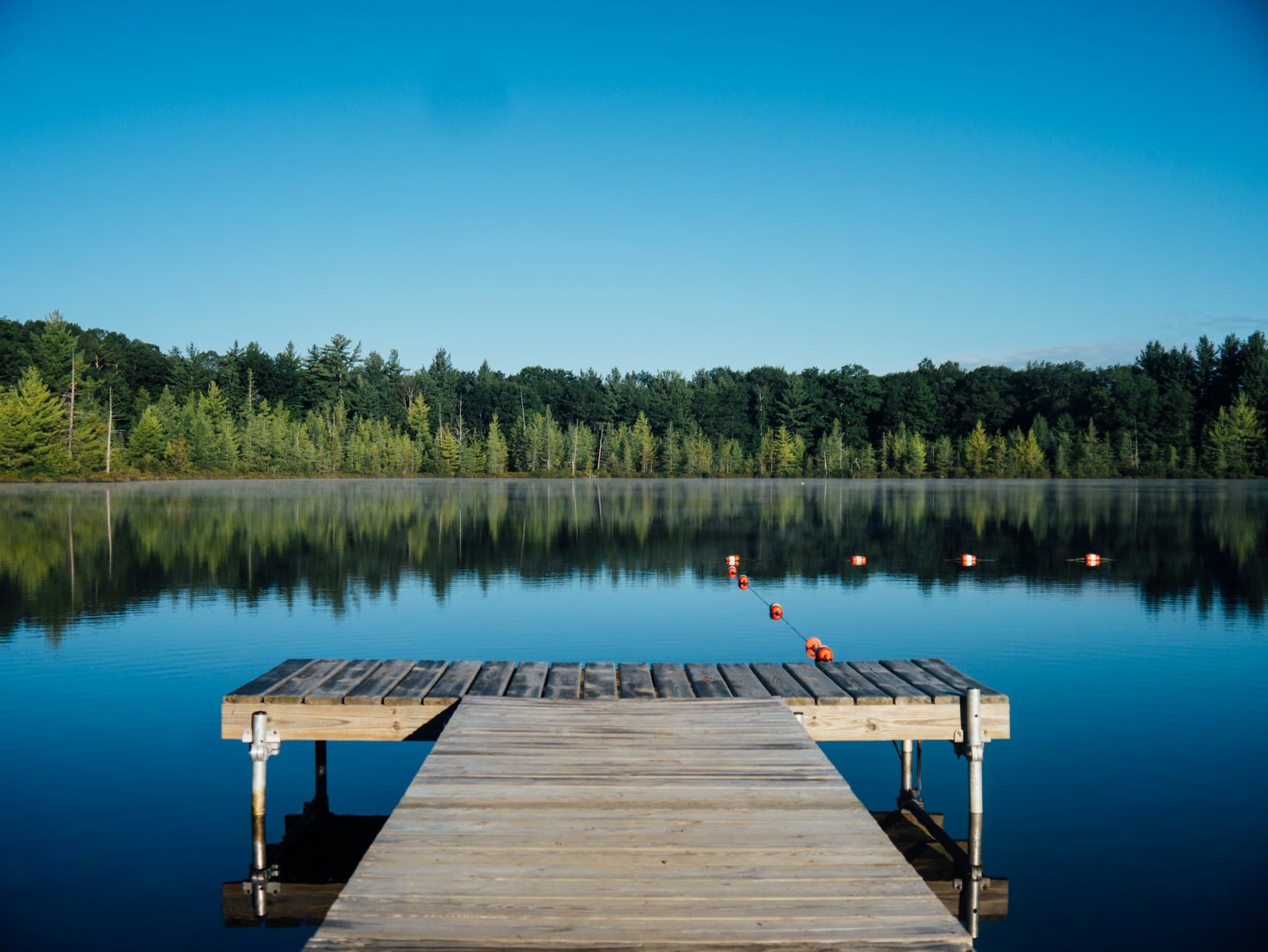 Still water at first light